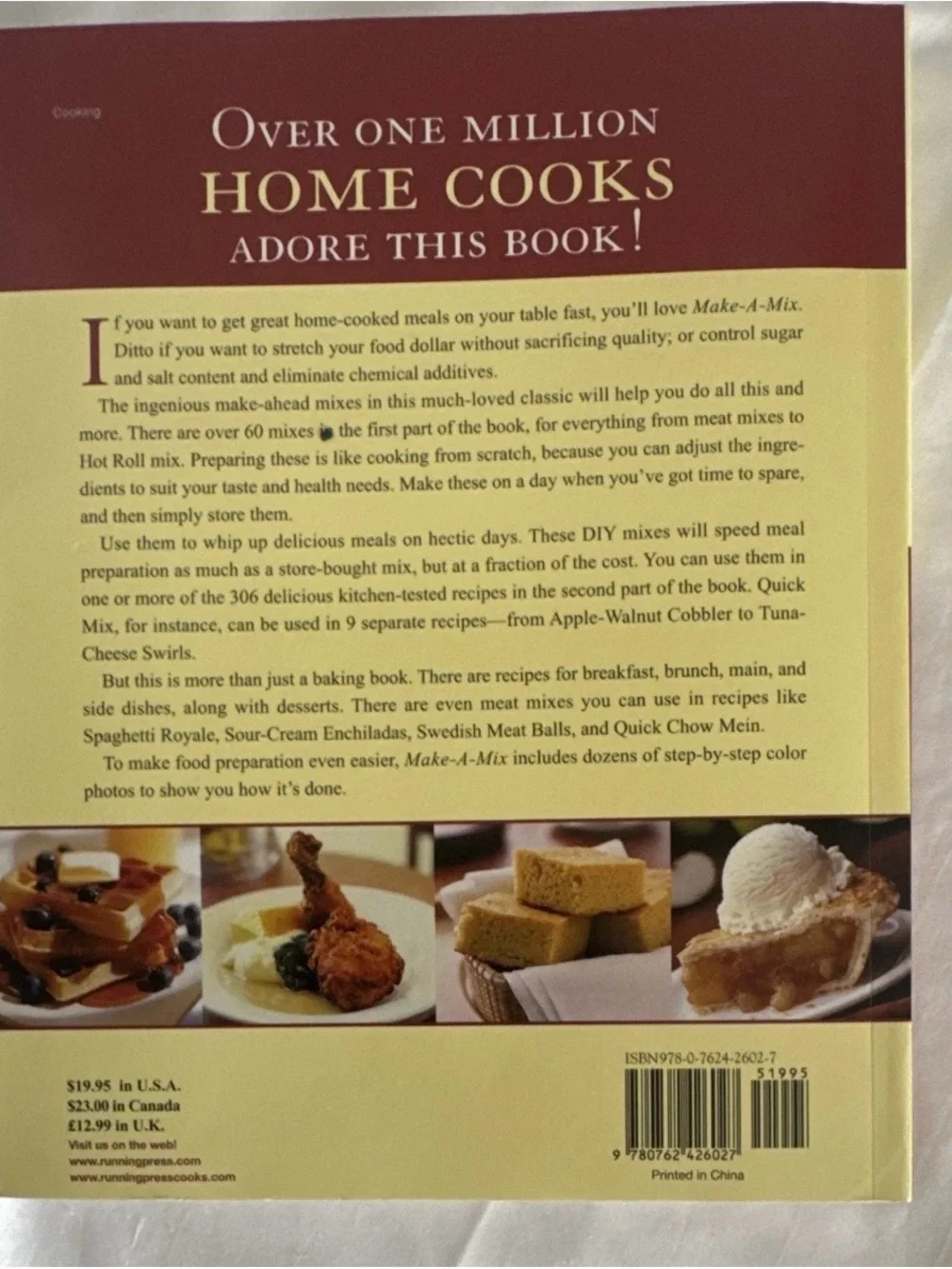 MAKE-A-MIX Cookbook - Yellow Cover